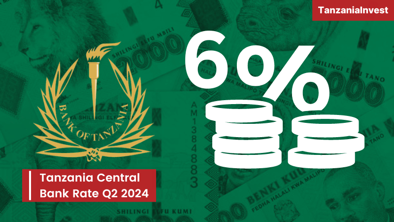 Bank of Tanzania Sets Policy Rate at 6% for Q2 2024, Q1 GDP Growth