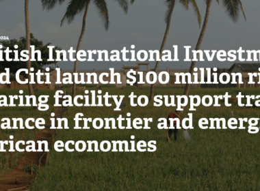 BII CITI USD 100 Million for Trade Finance in African and Tanzania