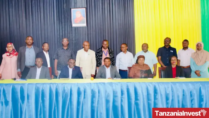 Beng'i issa with Rukwa authorities at the launch of IMASA in Rukwa