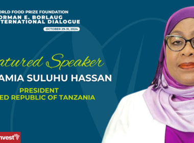 Samia Suluhu Hassan at World Food Prize Normal Borlaug Dialogue 2024