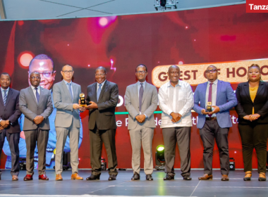 Tanzania Cigarette Company receiving an award at the 18th PMAYA Awards