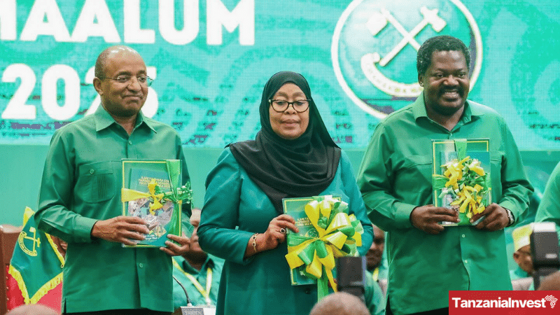 Tanzania CCM Manifesto 2025-2030 Launch Samia Hassan Hussein Mwinyi Emmanuel Nchimbi