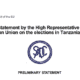 EU SADC Tanzania Election 2025 statements