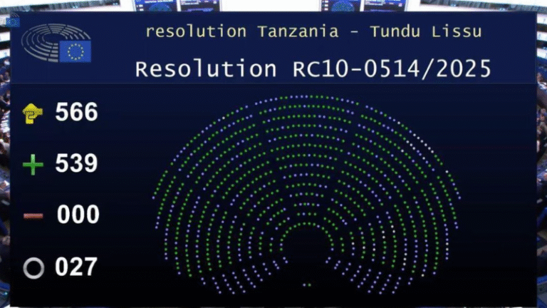 European Parliament Tanzania resolution