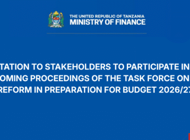 Tanzania Tax Task Force Budget 2026-2027 Invite