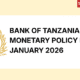 Bank of Tanzania Monetary Policy Report January 2026