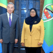 Samia Suluhu Hassan Tanzania Minister Wang Yi China