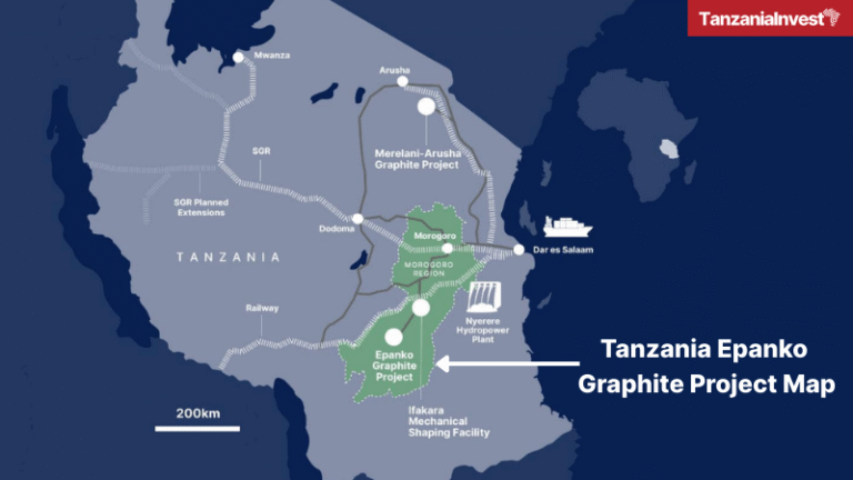 Tanzania Epanko Graphite Project Map