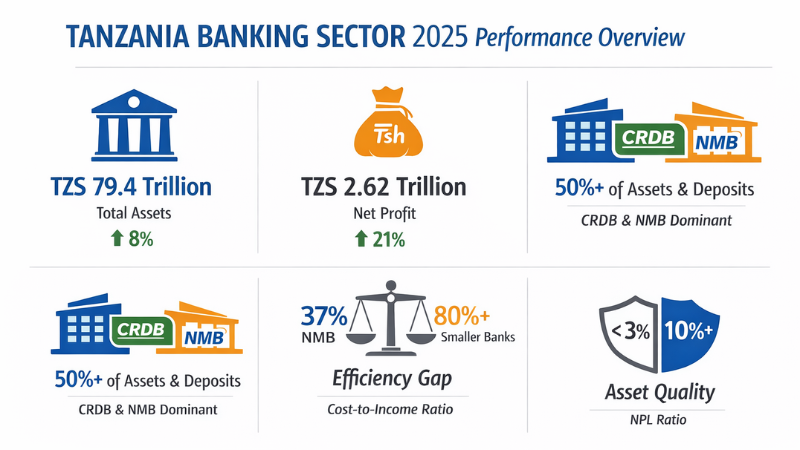 Tanzania banking sector performance 2025