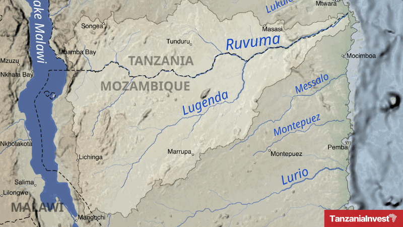 Ruvuma River Basin map