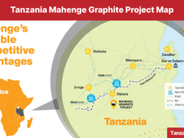 Tanzania Mahenge Graphite Project Map