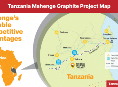 Tanzania Mahenge Graphite Project Map