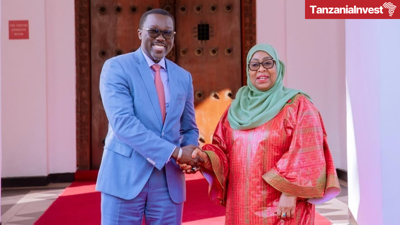 Samia Suluhu Hassan Ndiame Diop World Bank Dar es Salaam Port Second Phase