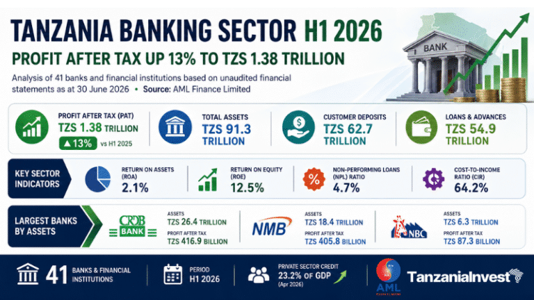 Tanzania banking sector performance H1 2026