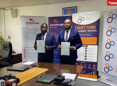 Vintan Mbiro Breakthrough Attorneys Brighton Kinemo TIB Rasilimali Signing MOU