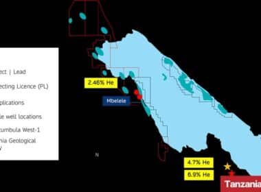 North Rukwa Project helium licence map, Tanzania