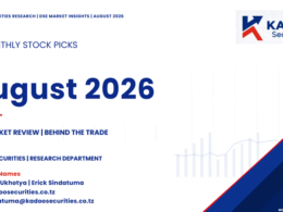 Dar es Salaam Stock Exchange (DSE) Market Review August 2026 by Kadoo Securities