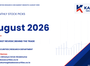 Dar es Salaam Stock Exchange (DSE) Market Review August 2026 by Kadoo Securities