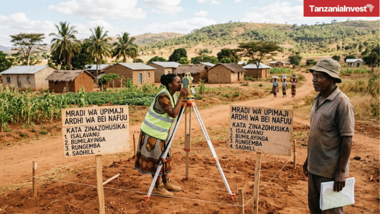 Tanzania land survey developed areas