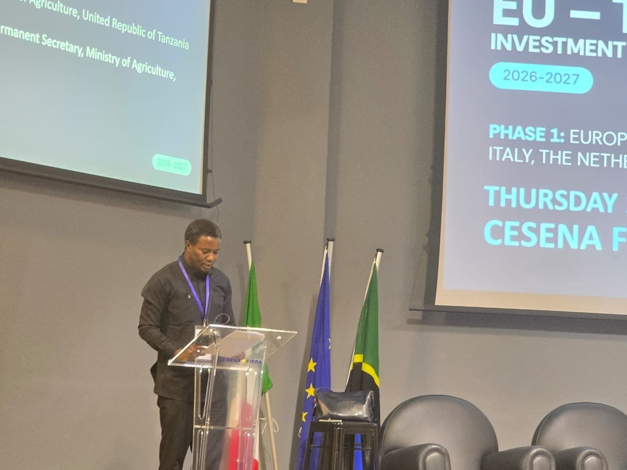 Deputy Minister of Agriculture David Ernest Silinde presents Tanzania agribusiness opportunities
