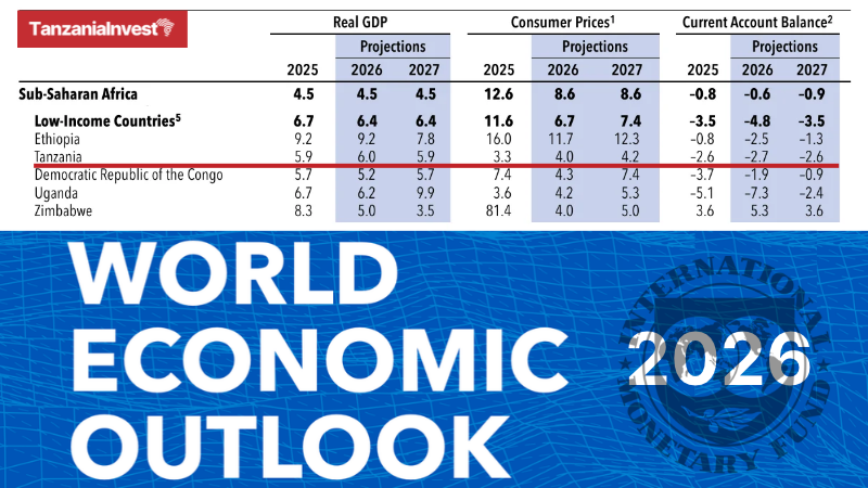 IMF World Economic Outlook 2026 Tanzania
